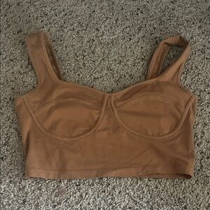 Wild Fable Brown Crop Top